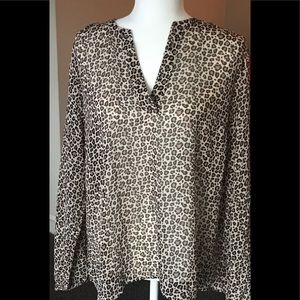 A New Day Leopard Print Blouse - NWT